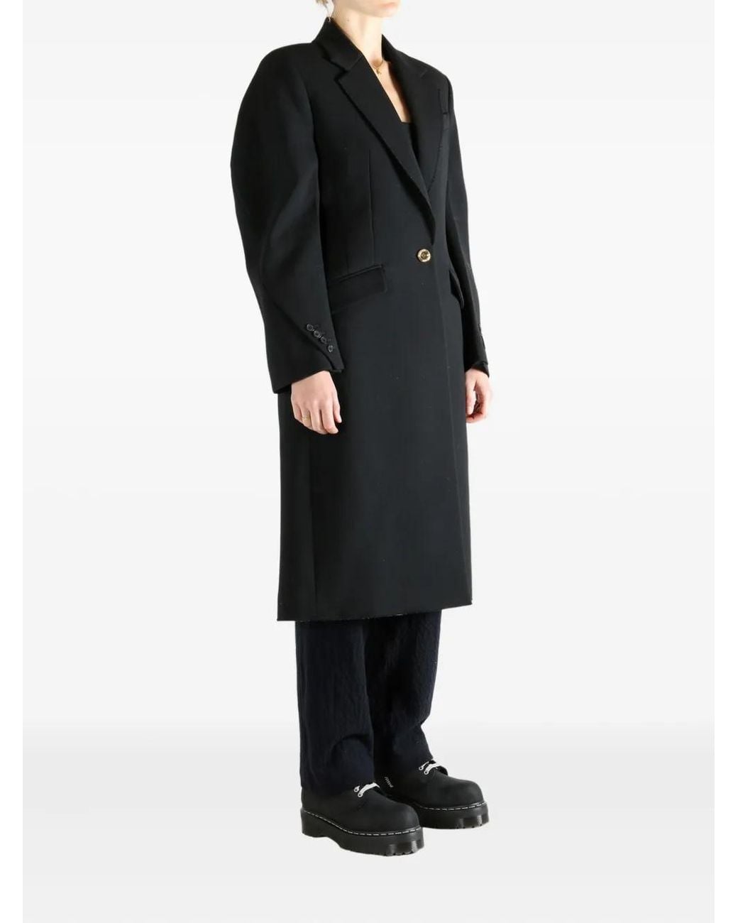 Givenchy Black Buttoned Coat
