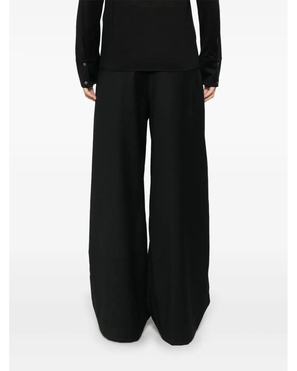 Fabiana Filippi Black Amelia Flannel Trousers