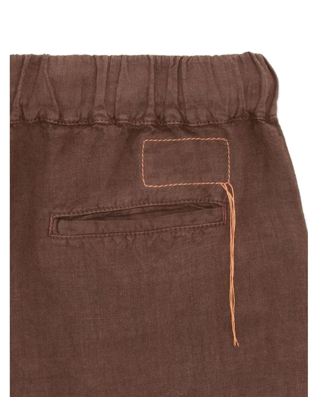 Fortela Brown Jaleh Drawstring-Fastening Trousers