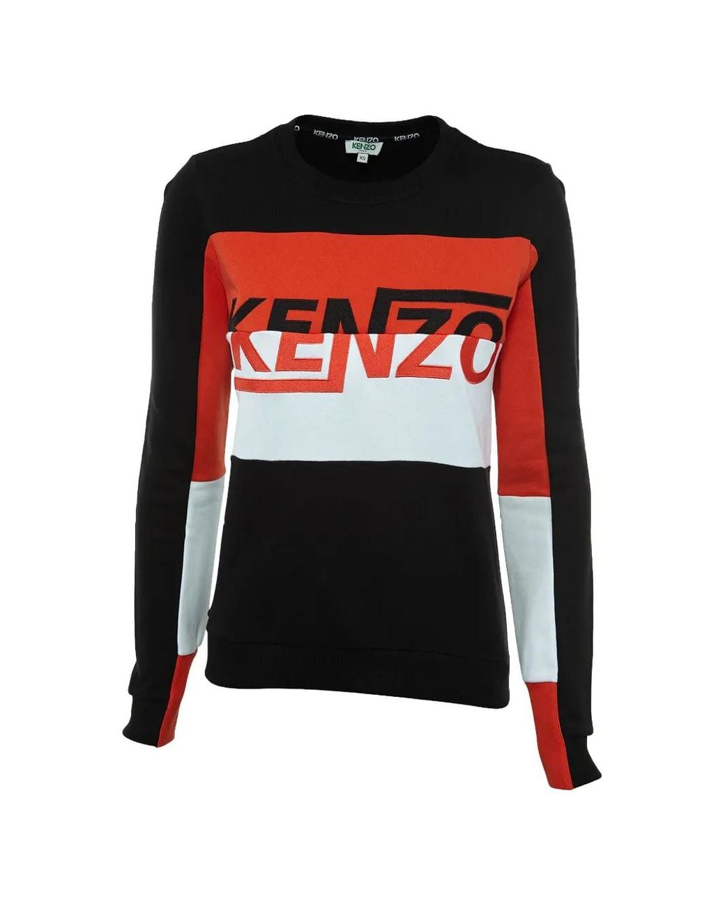 KENZO Black Logo-Print Sweatshirt for men