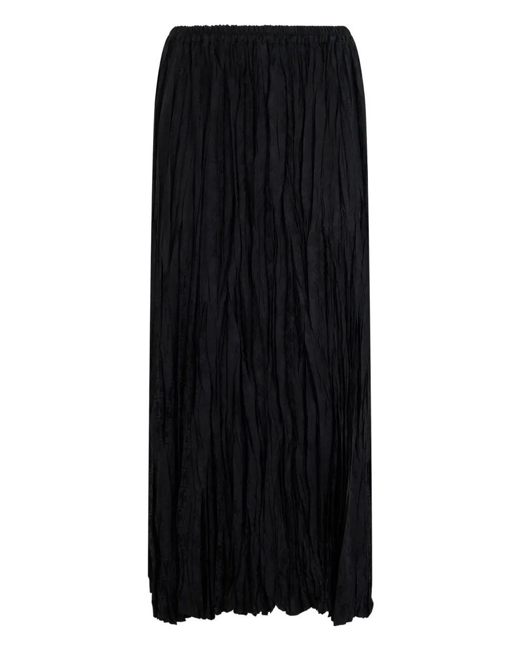 Roberto Cavalli Black Pleated Skirt