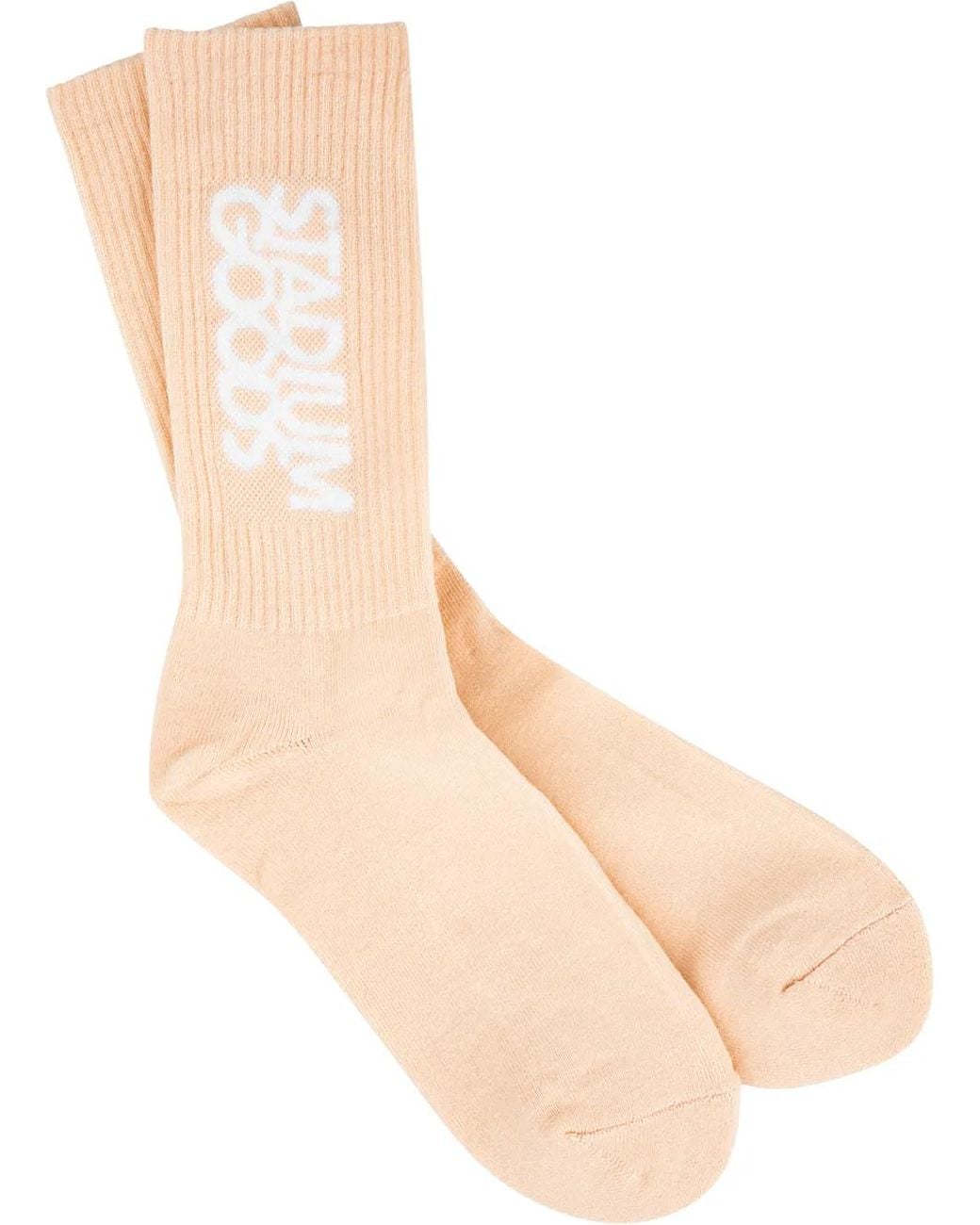Stadium Goods Natural Logo "Rose" Crew Socks for men