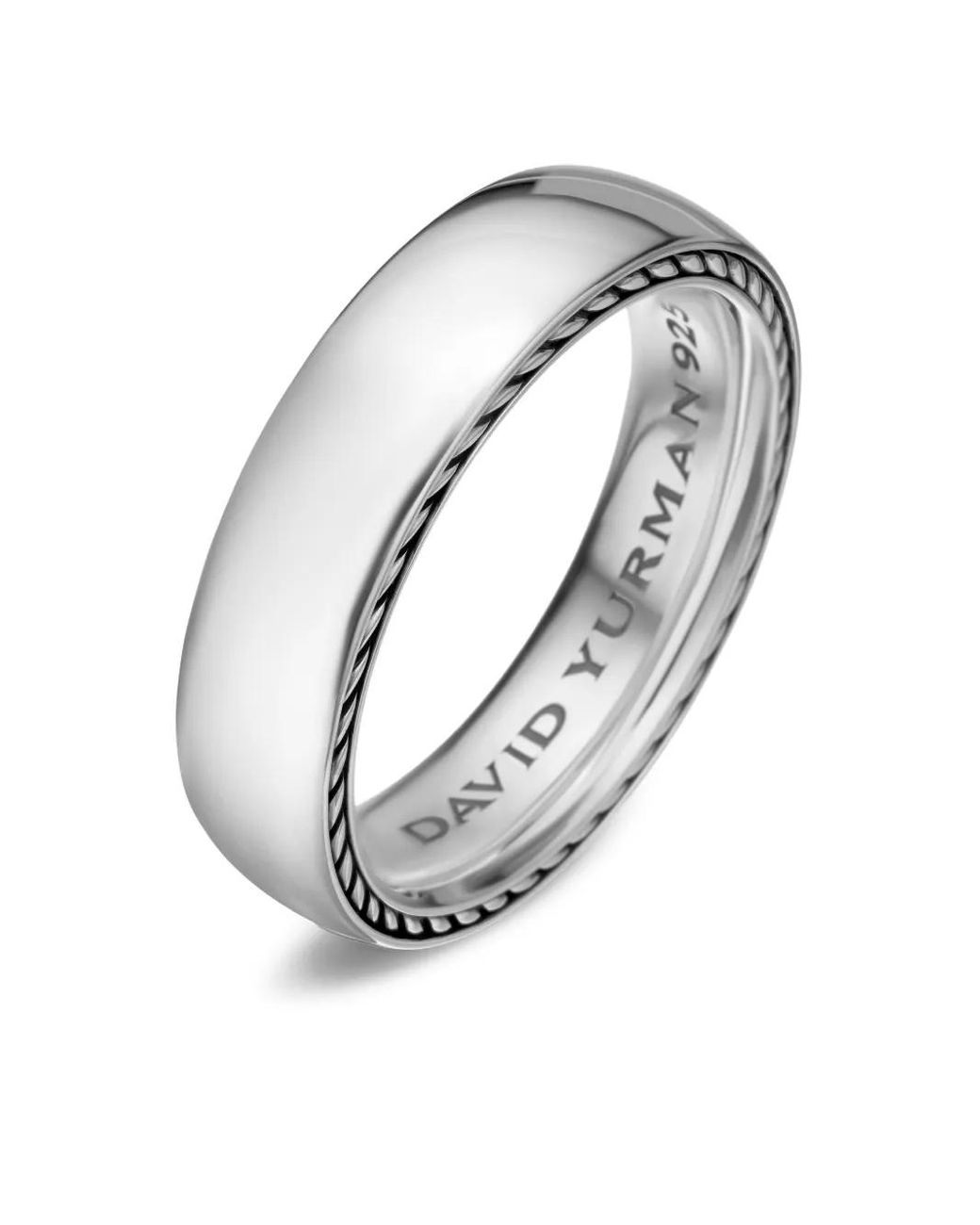 David Yurman Streamline Ring Aus Sterlingsilber 6Mm in Metallic für Herren