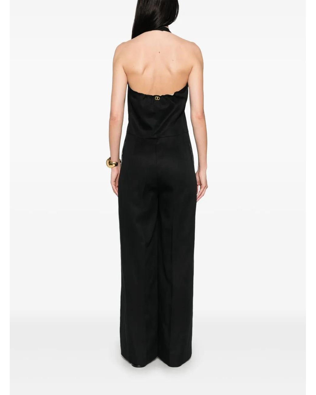Twinset Black Halterneck Jumpsuit