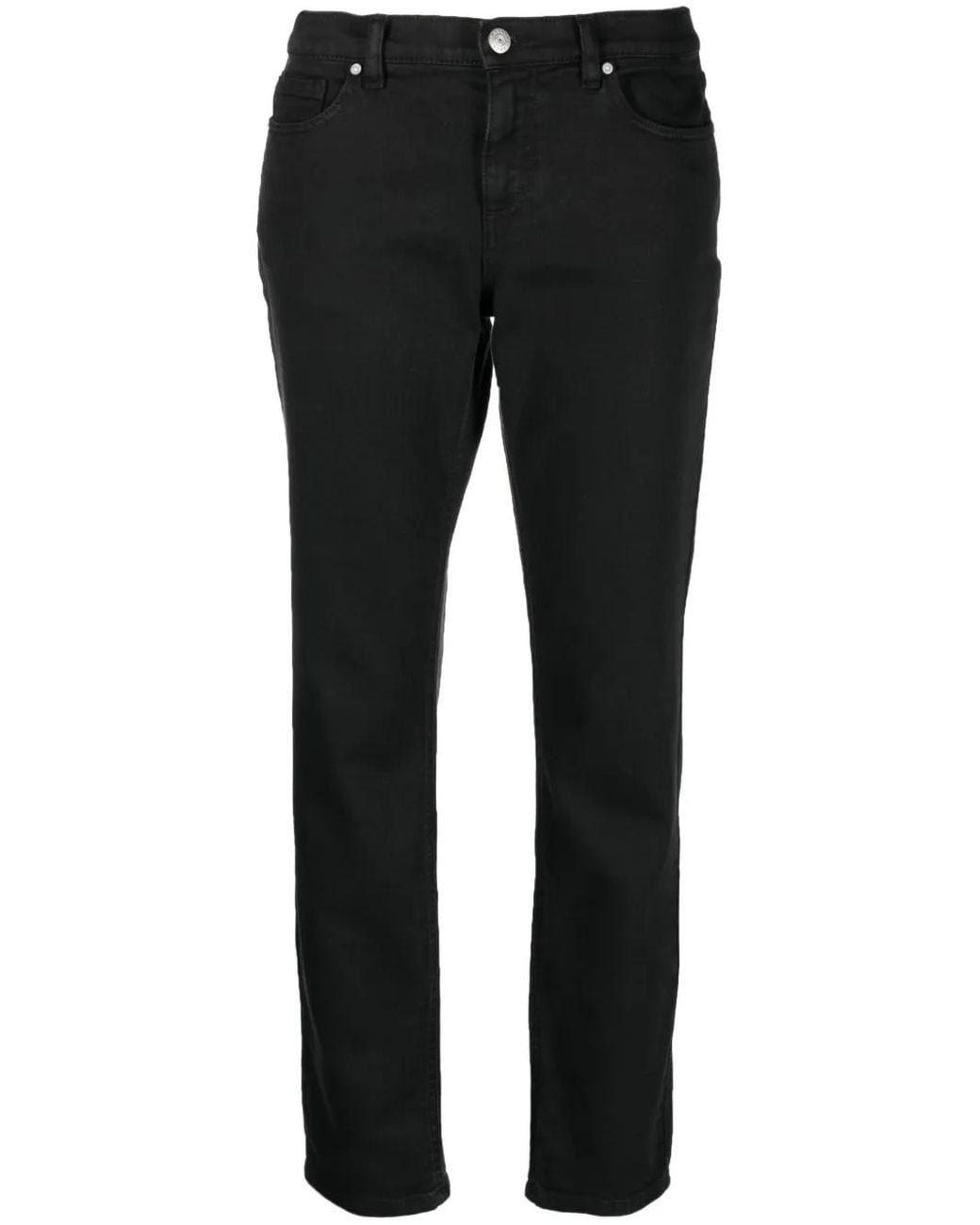 P.A.R.O.S.H. Black Skinny Jeans With Classic Five-Pocket Design