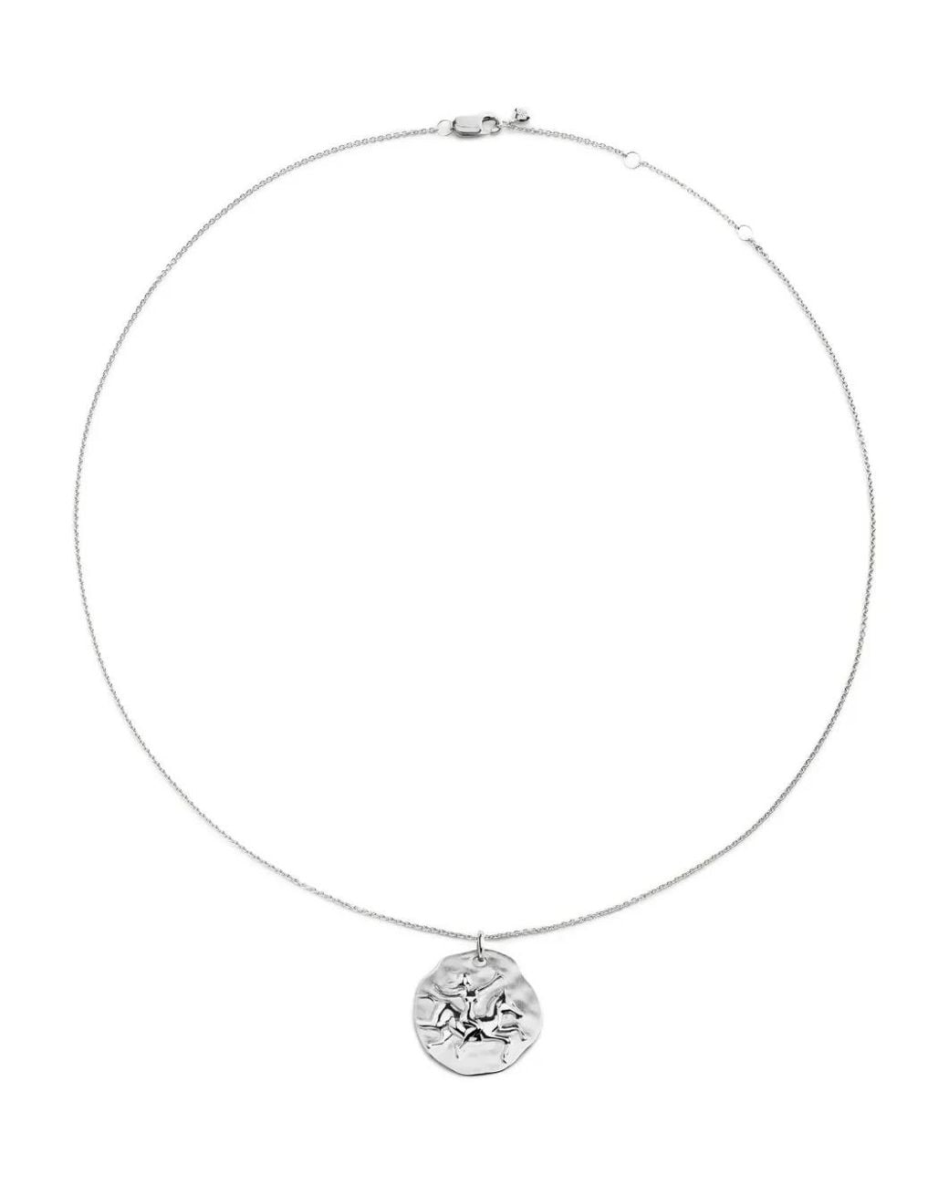 Monica Vinader White Sagittarius Zodiac Necklace
