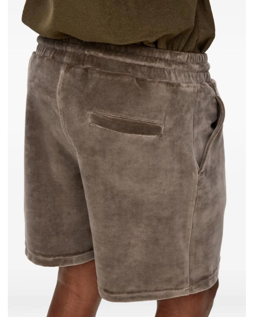Oas Brown Morel Relaxed-Fit Shorts for men