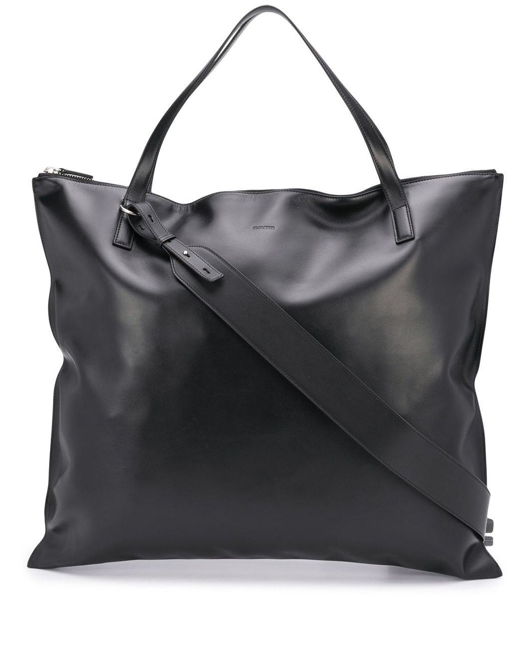 black zip up bag