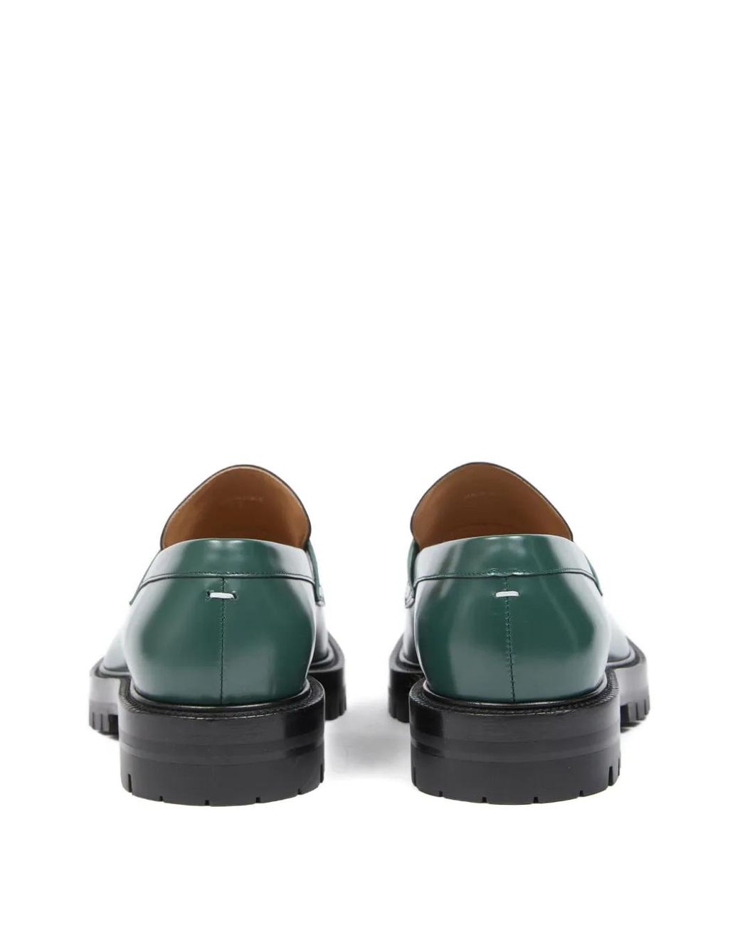 Maison Margiela Green Tabi Loafers for men
