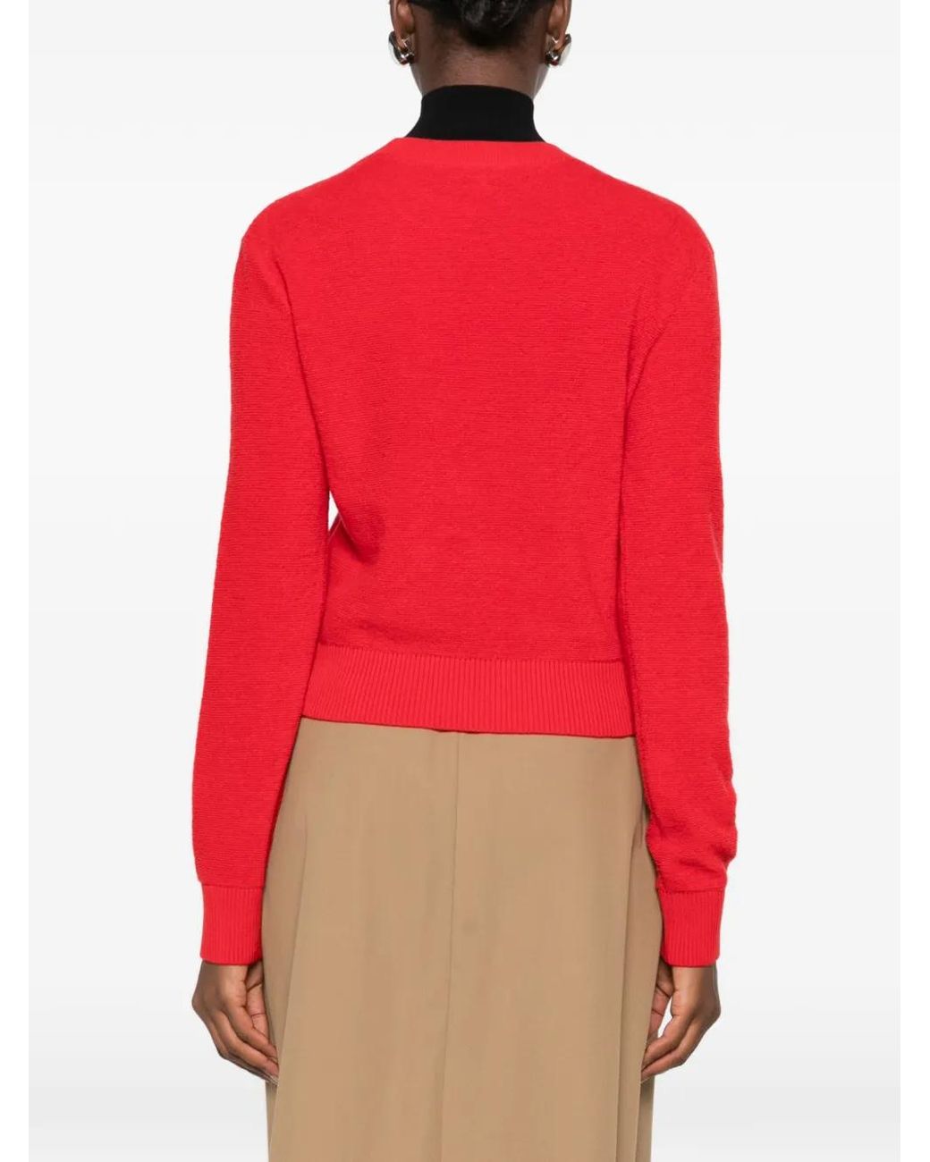 Loewe Logo-Embroidered Ribbed-Trim Sweater