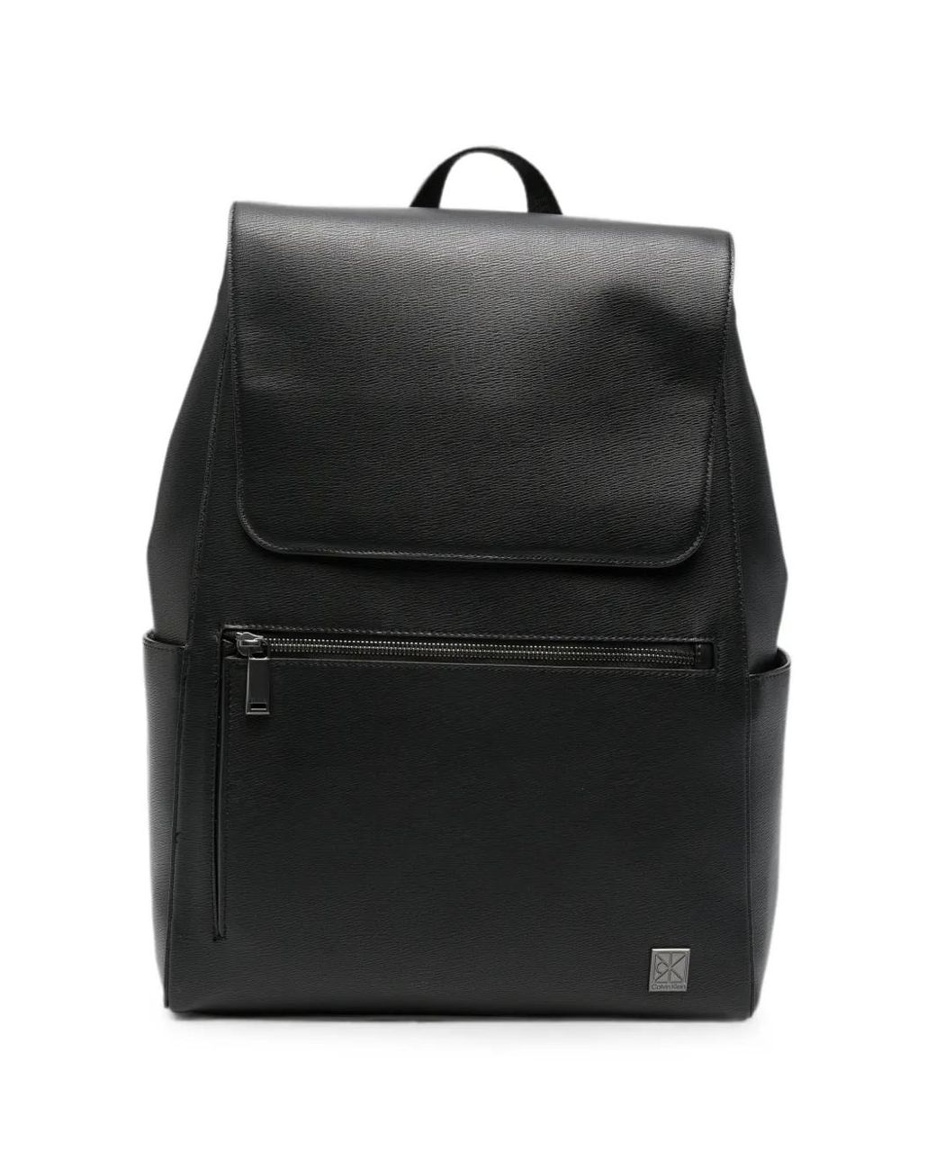 Calvin Klein Black Foldover-Top Backpack for men