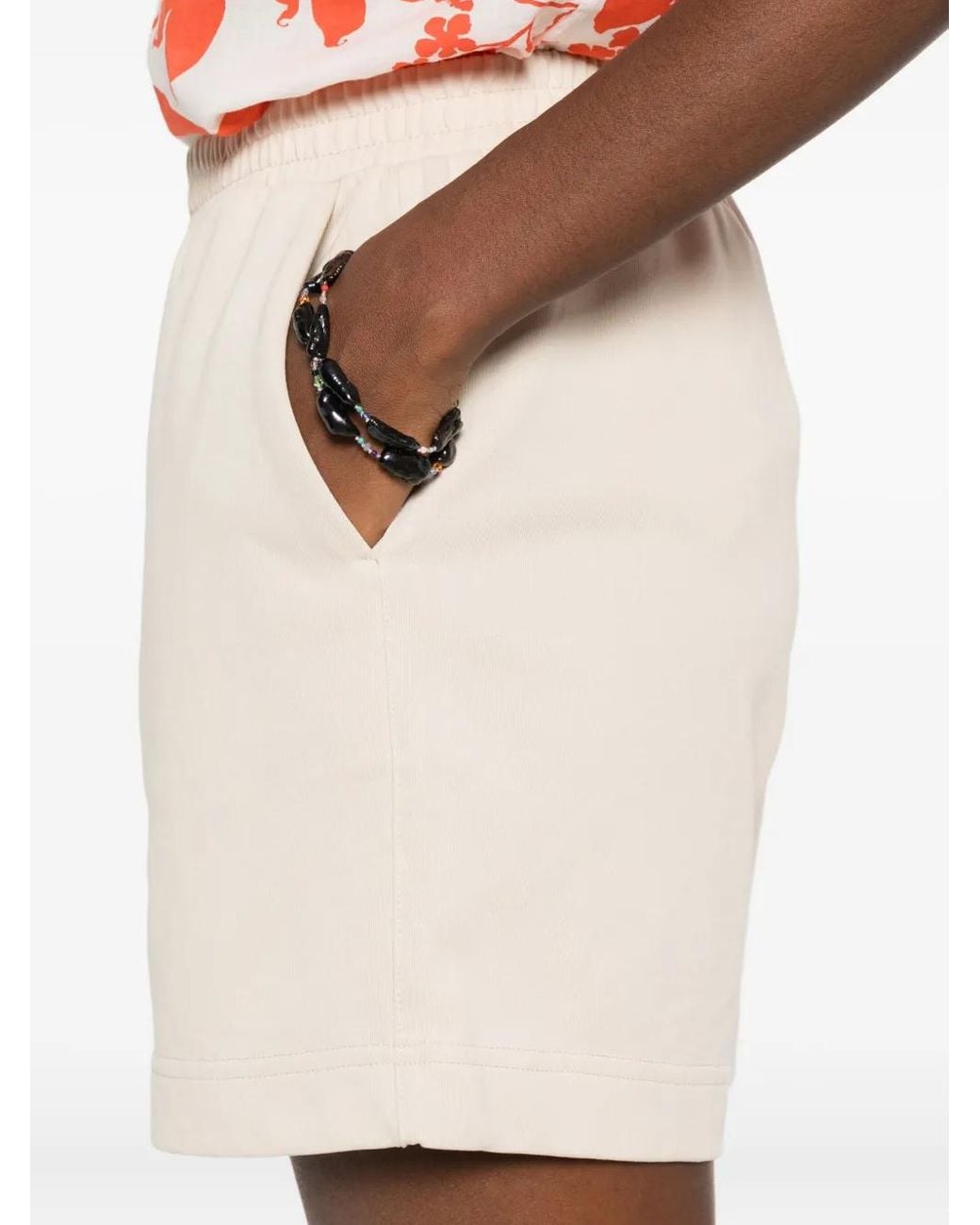 Twinset Natural Elastic-Waistband Shorts