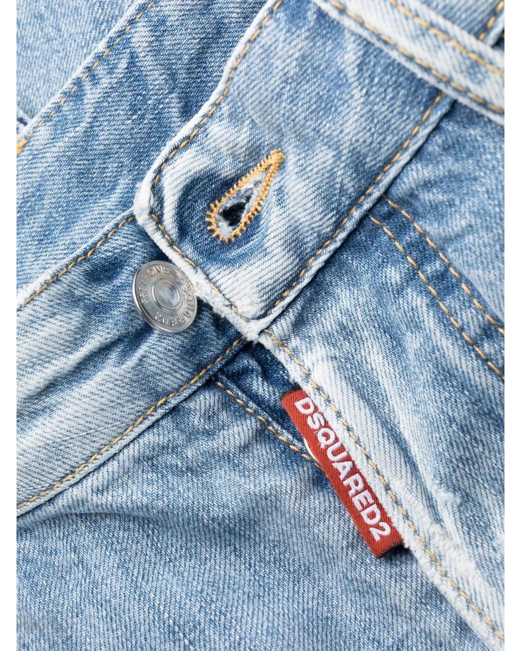 DSquared² Blue Jeans Mit Bleach-Effekt