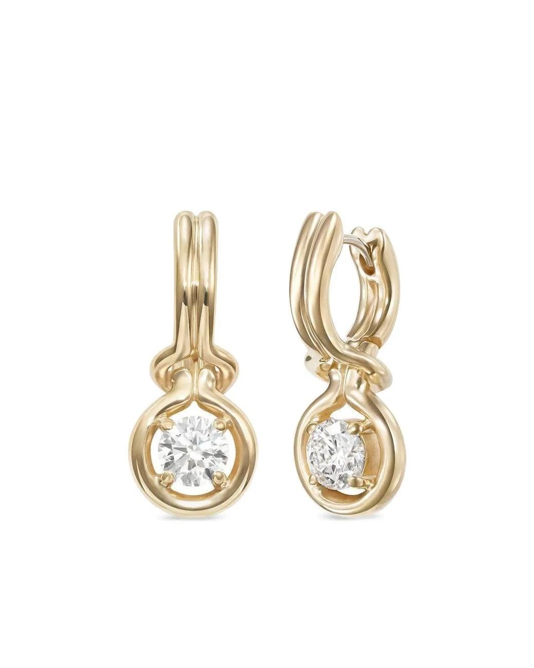 Melissa Kaye White Diamond Earrings