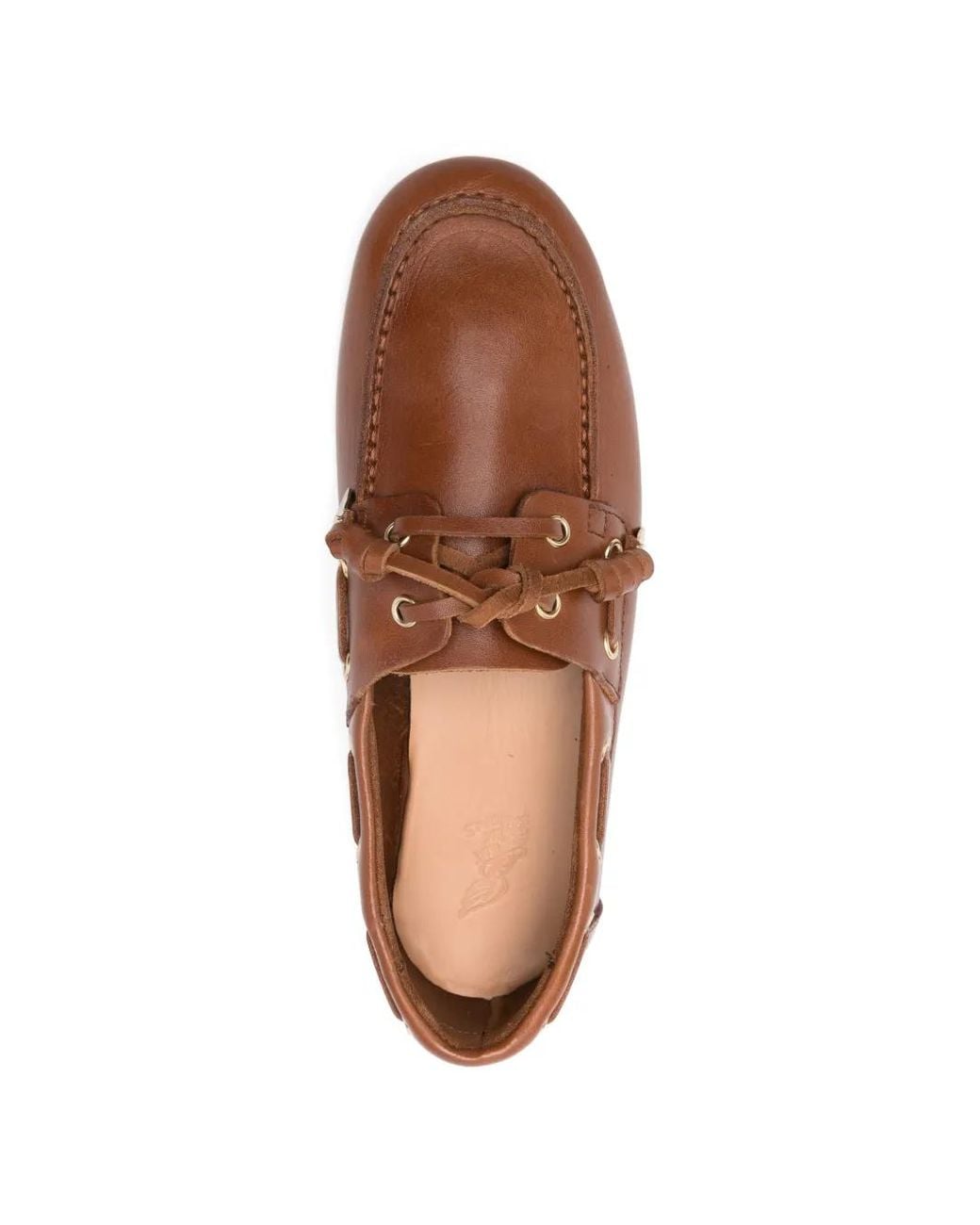 Ancient Greek Sandals Brown Pliaria Lace-Up Loafers
