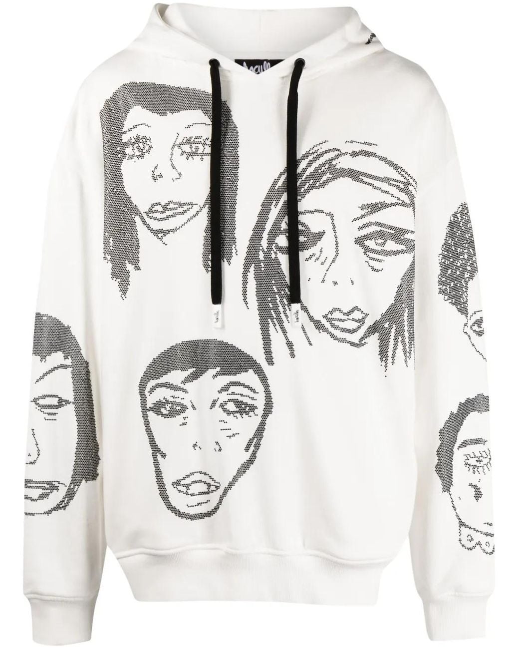 Haculla White They'Re Watching Cotton Hoodie for men