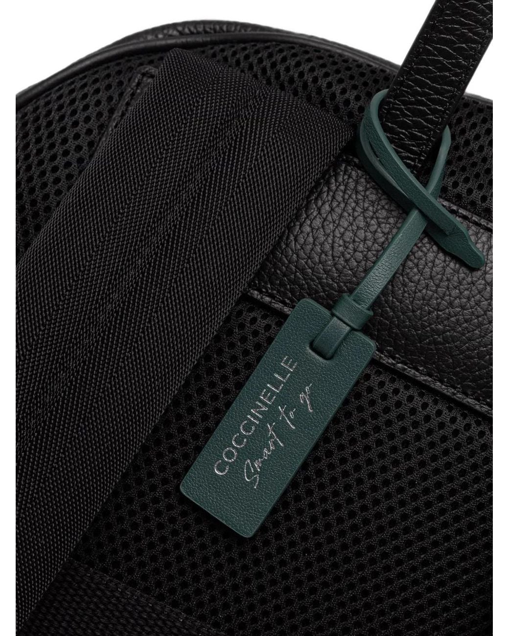 Coccinelle Black Grained Backpack for men