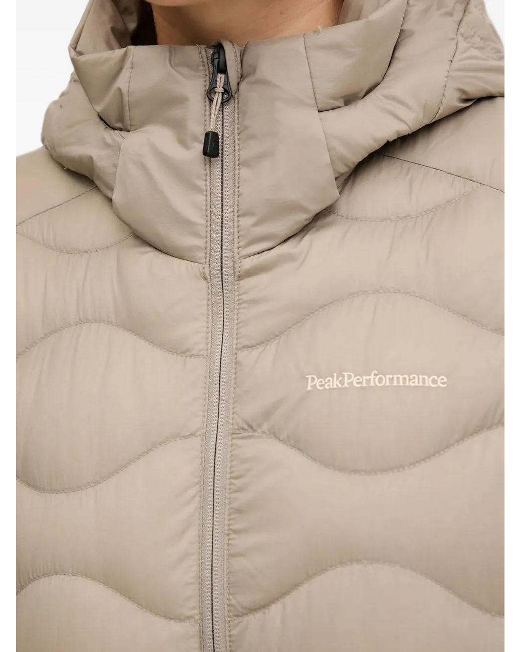 Peak Performance Natural Quilted Hooded Jacket