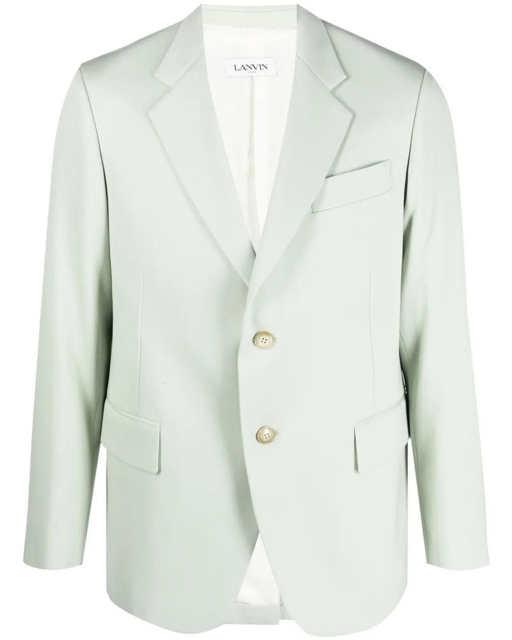 Lanvin Blue Single Breasted Fashion Jacket Clothing for men