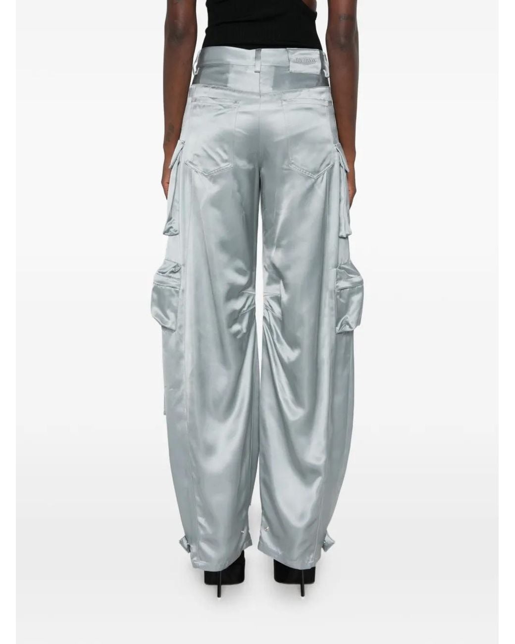 The Attico Gray Superattico10 Cargo Pants