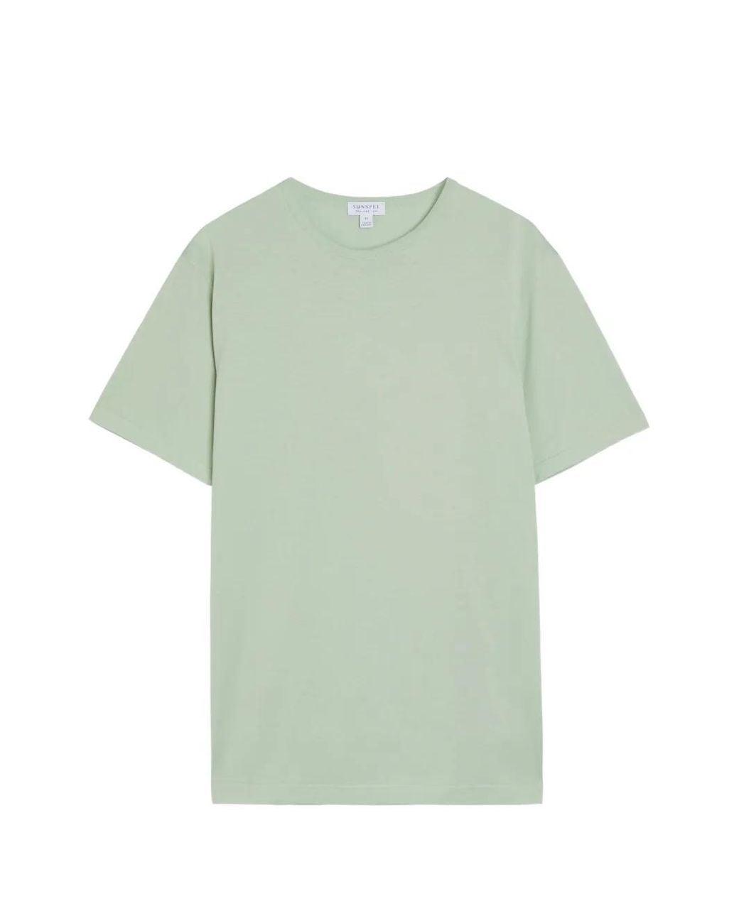 Sunspel Green Crew-Neck T-Shirt for men