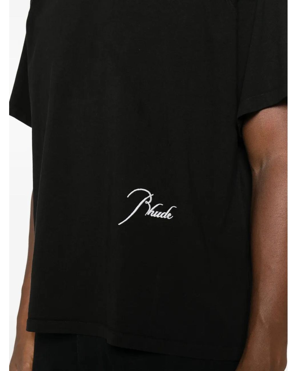 Rhude Black Classique Raglan Tee for men