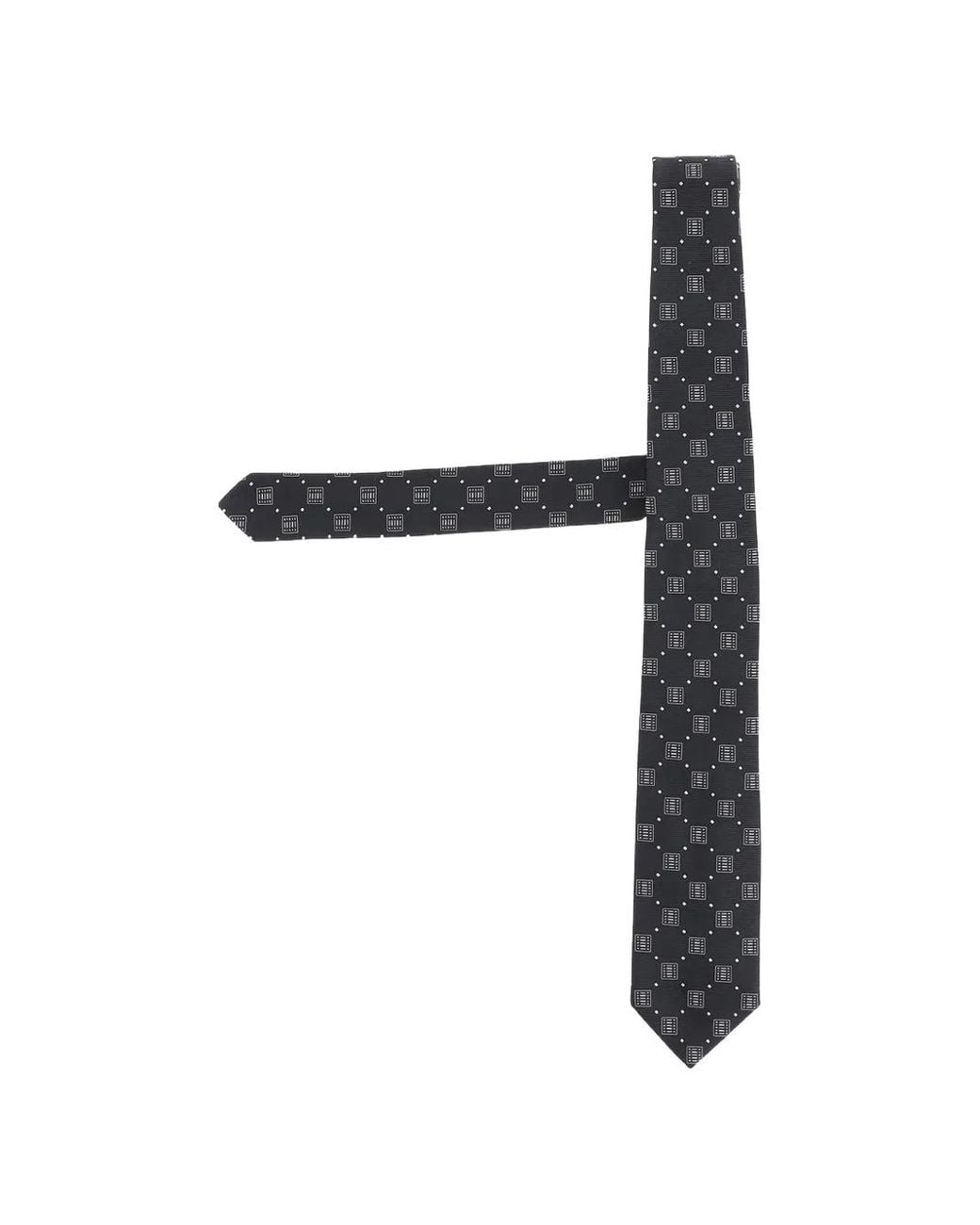 Boss Black Geometric-Pattern Tie for men