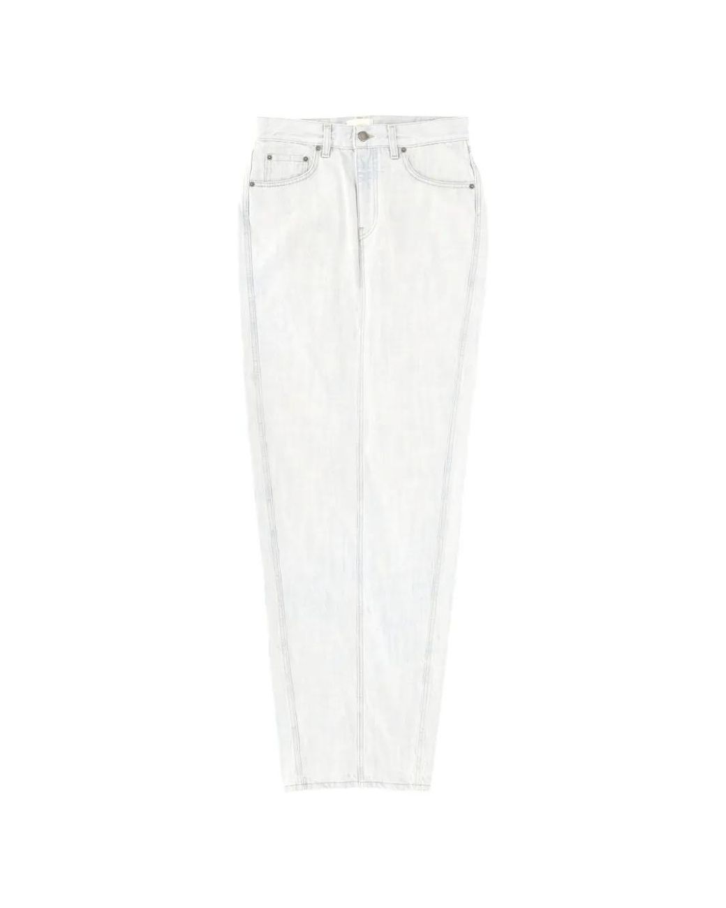 Haikure White Five-Pocket Skirt