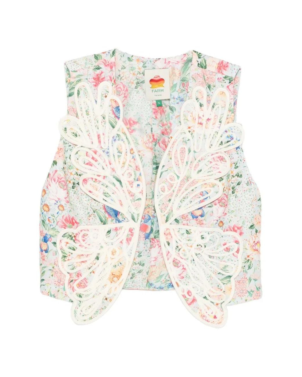 Farm Rio White Rendeira 3D Euroflax Premium Linen Vest