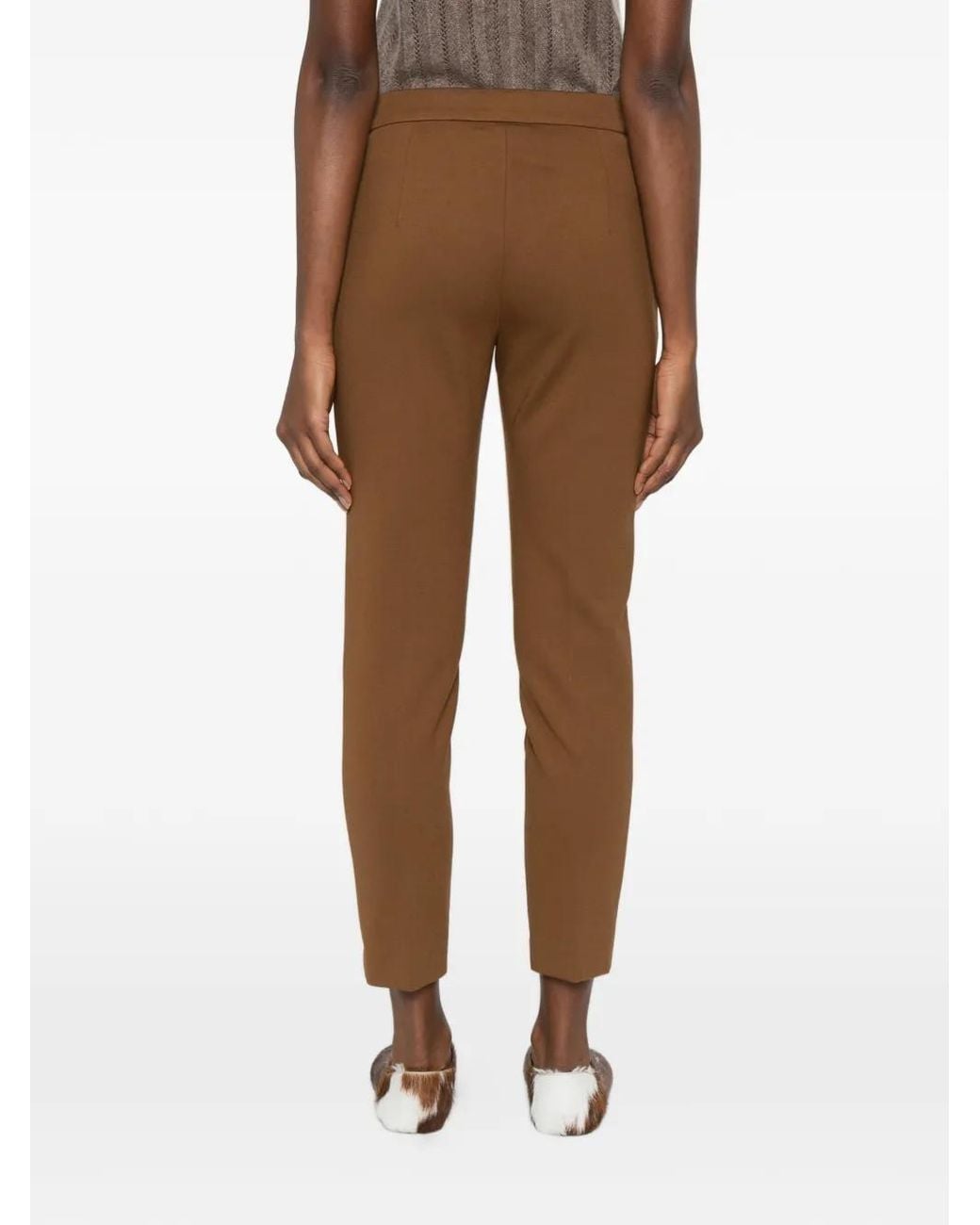 Max Mara Brown Pegno Pocket Trousers