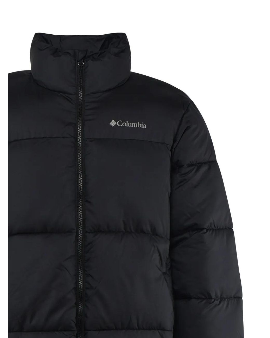Columbia Black Chest-Logo Padded Jacket for men