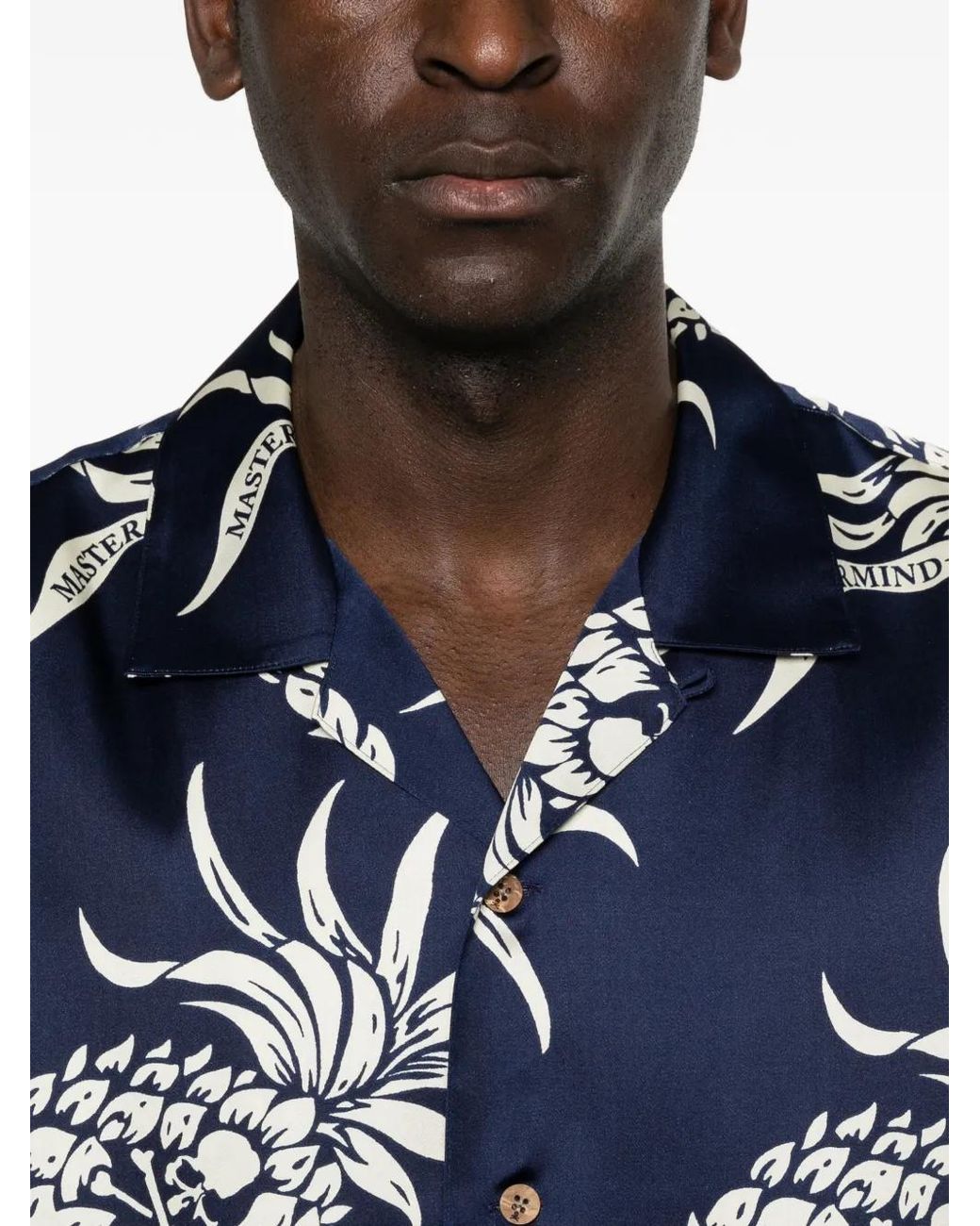 Mastermind Japan Overhemd Met Ananaspatroon in het Blue voor heren