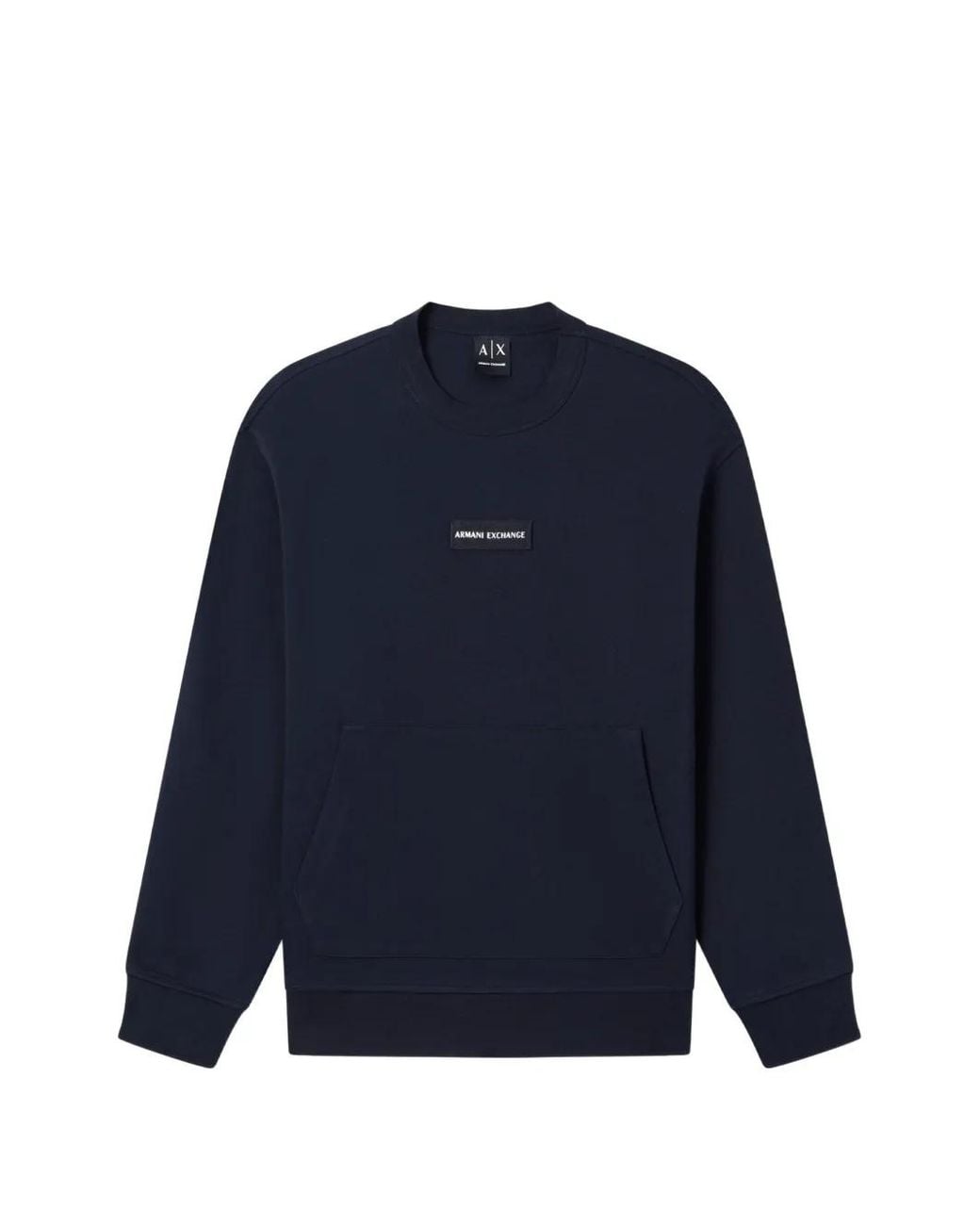 Sudadera Con Parche Del Logo ARMANI EXCHANGE de hombre de color Blue