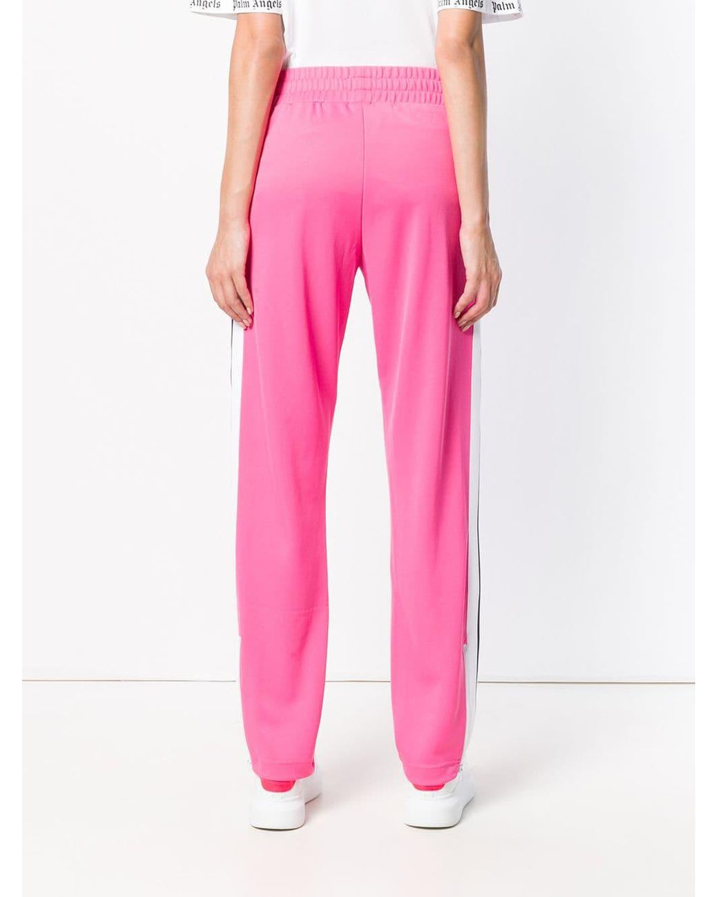 Palm Angels Logo Track Pants in Pink | Lyst