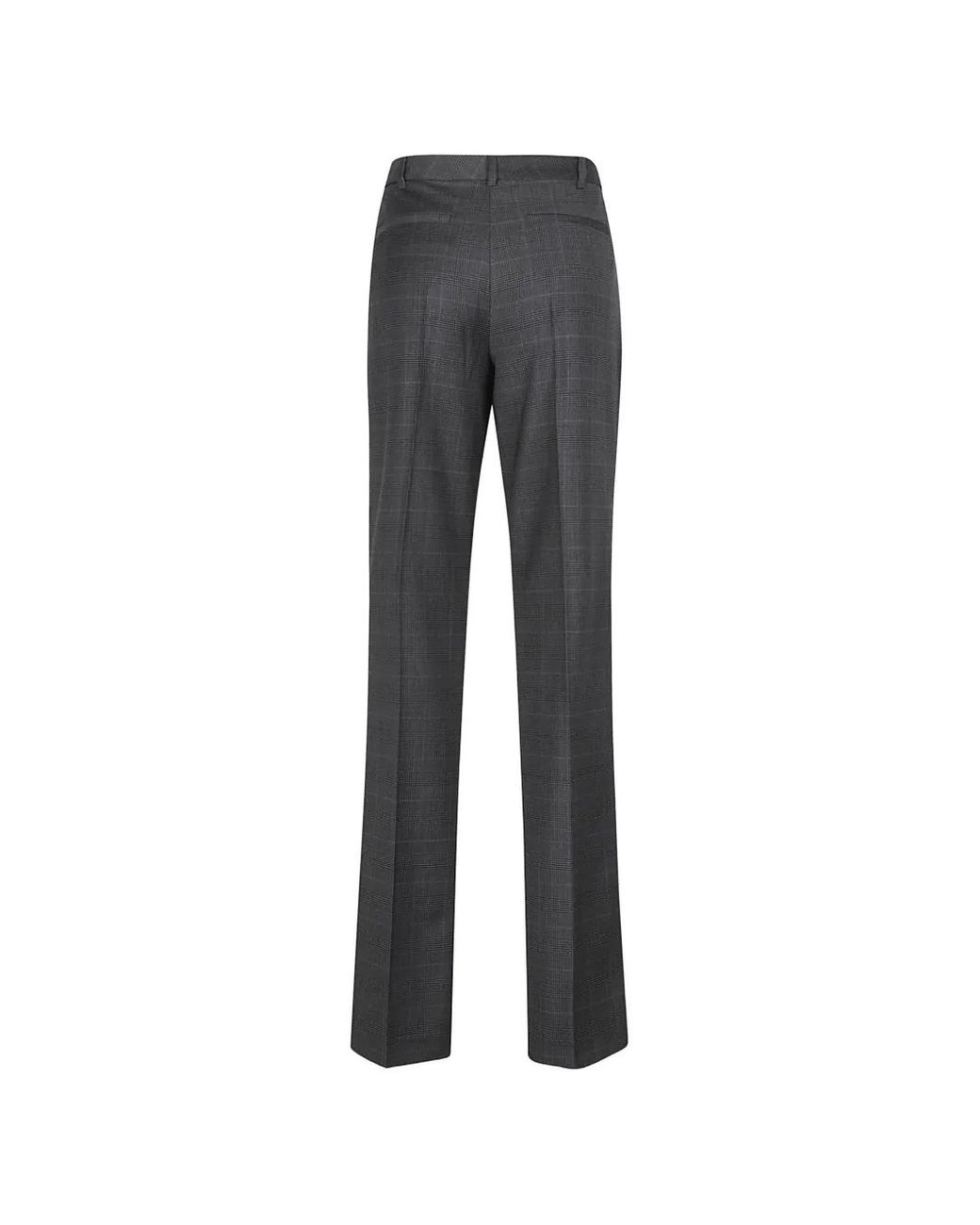 IRO Gray Check-Pattern Tailored Trousers