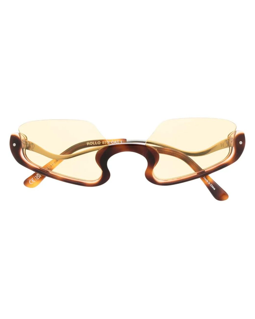 Henrik Vibskov Natural Rollo Tortoise Sunglasses