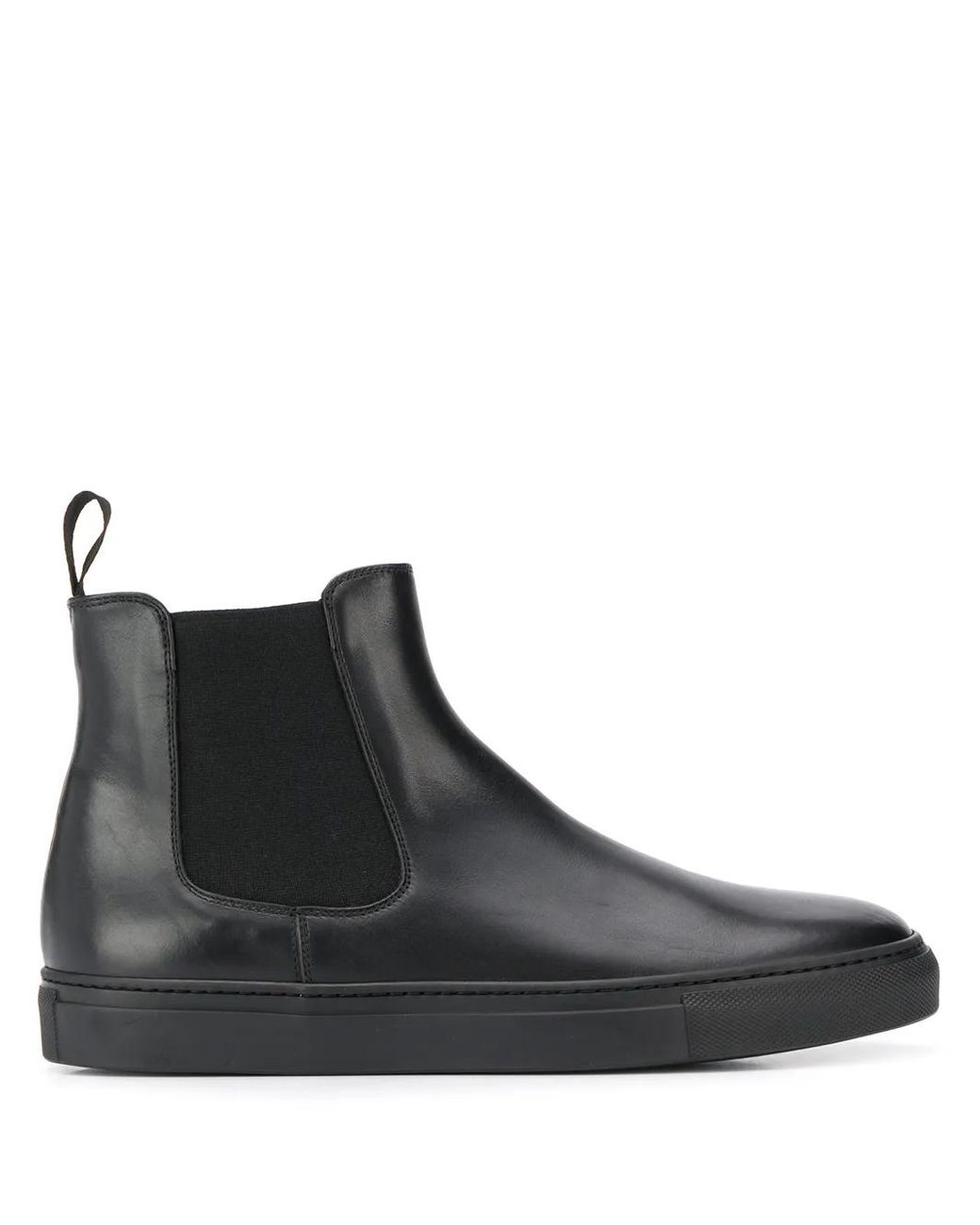 Scarosso Black Tommaso Leather Chelsea Boots for men