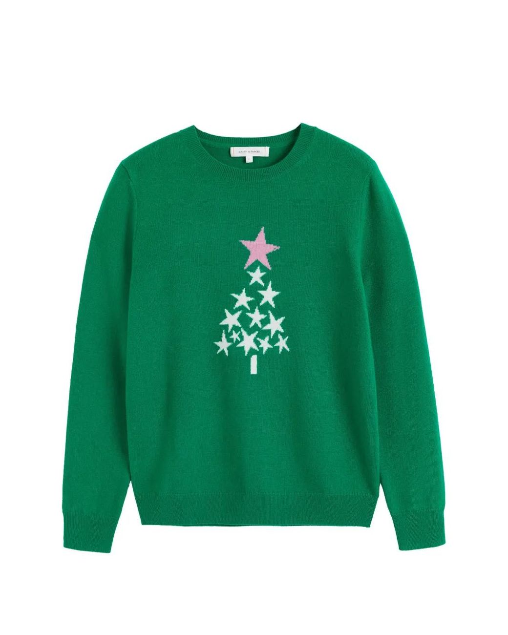 Chinti & Parker Green Pull À Motif D'Étoiles