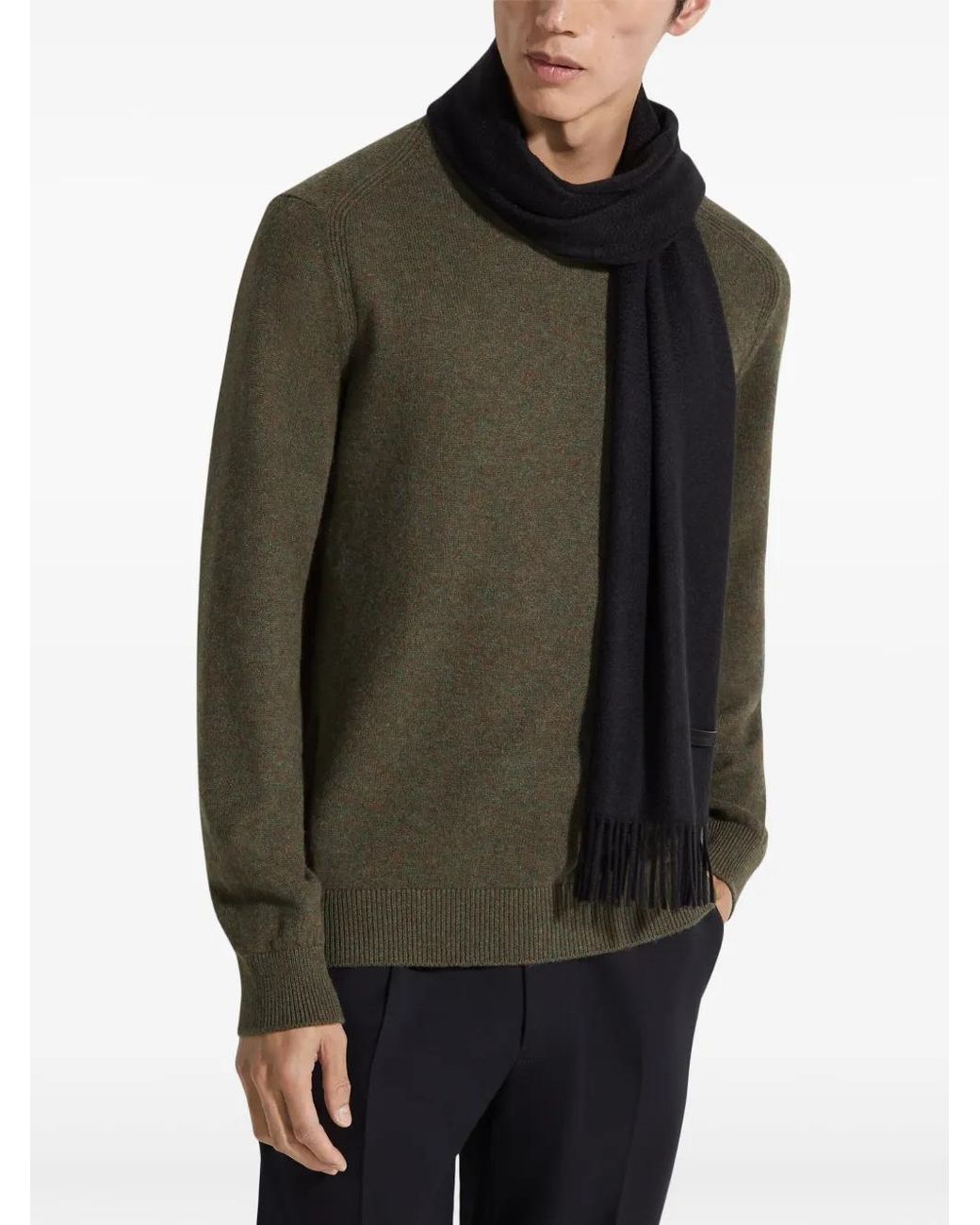 Zegna Black Scarves for men