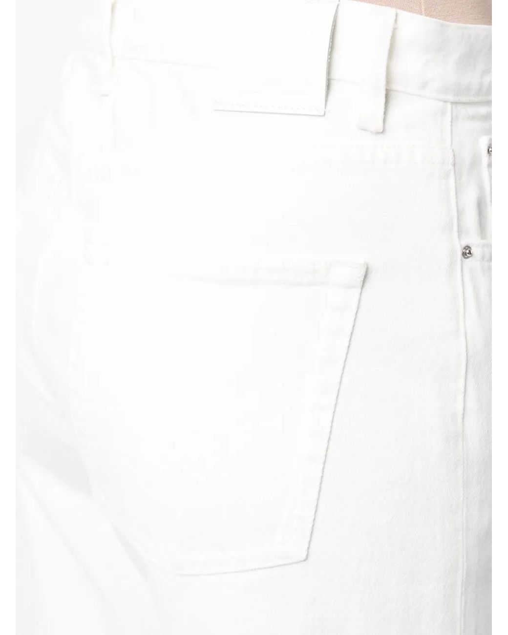 Totême White Twisted Seam Denim