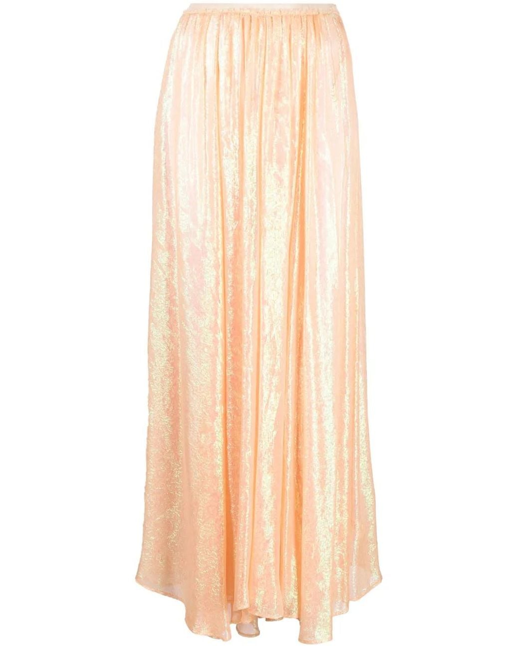 Forte_forte Natural Silk Chiffon Long Skirt