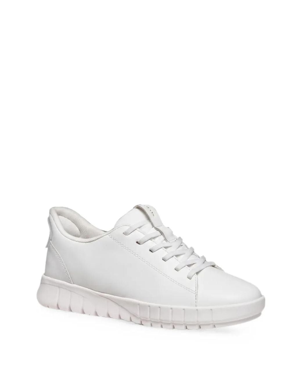Geox White Flextride Plus Lace-Up Sneakers
