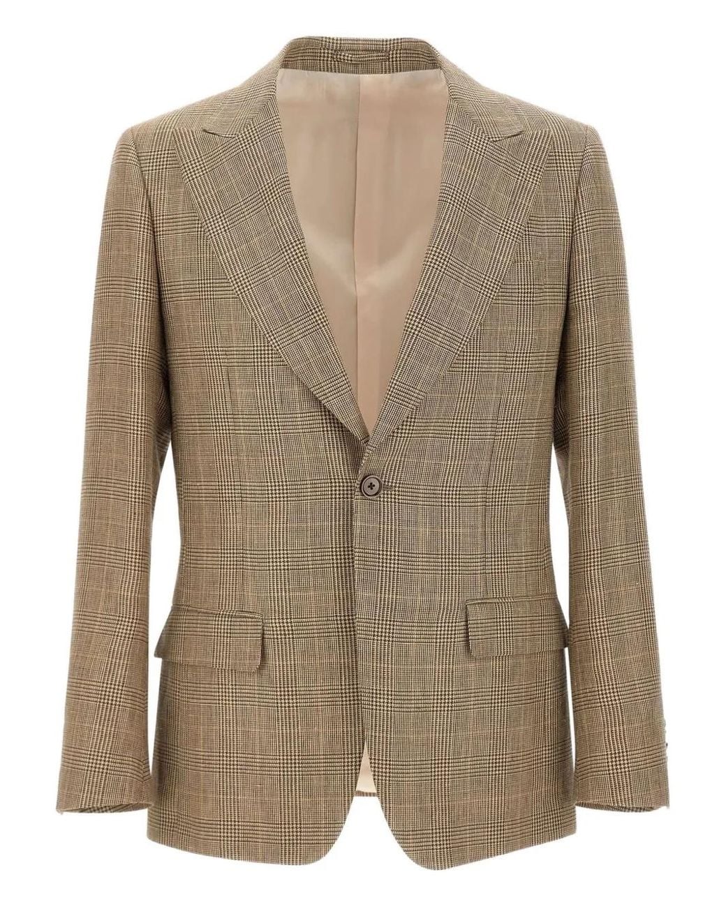 Lardini Green Houndstooth Blazer for men