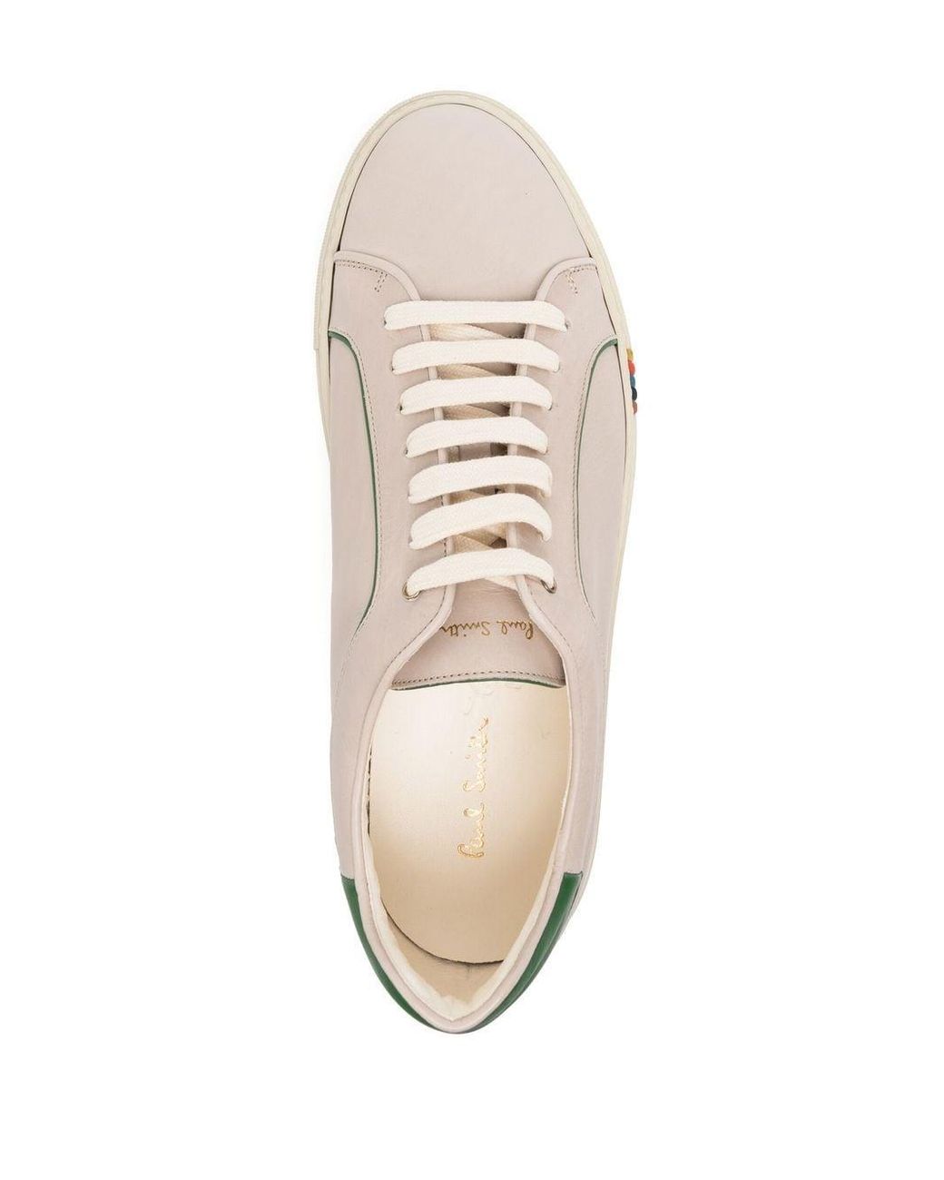 Paul Smith Basso Contrast-trim Trainers in Natural for Men | Lyst