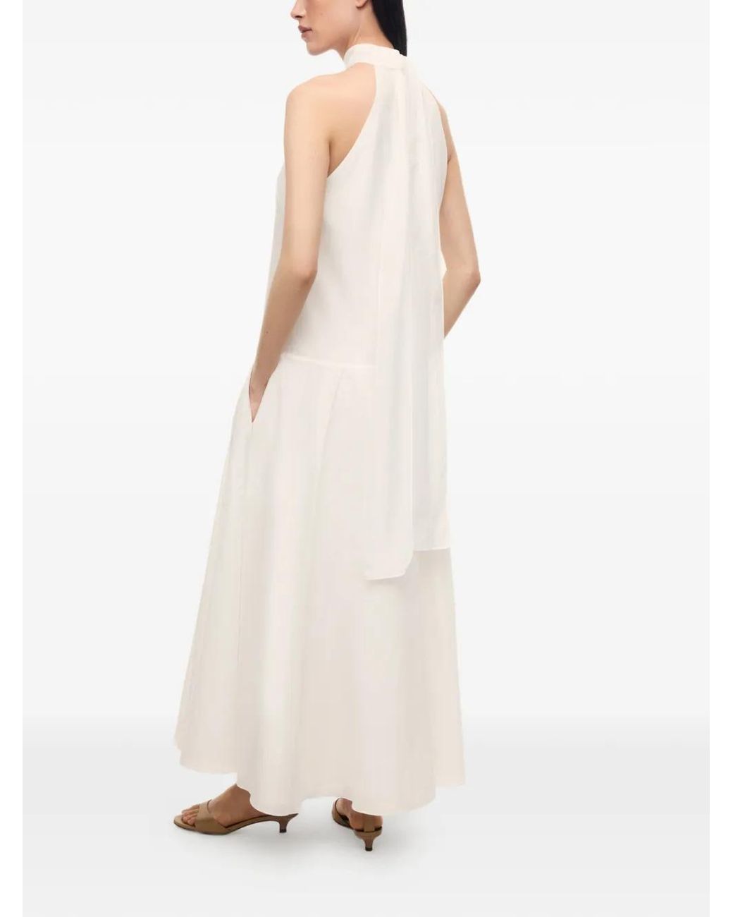 12 STOREEZ White Dahlia Halterneck Dress