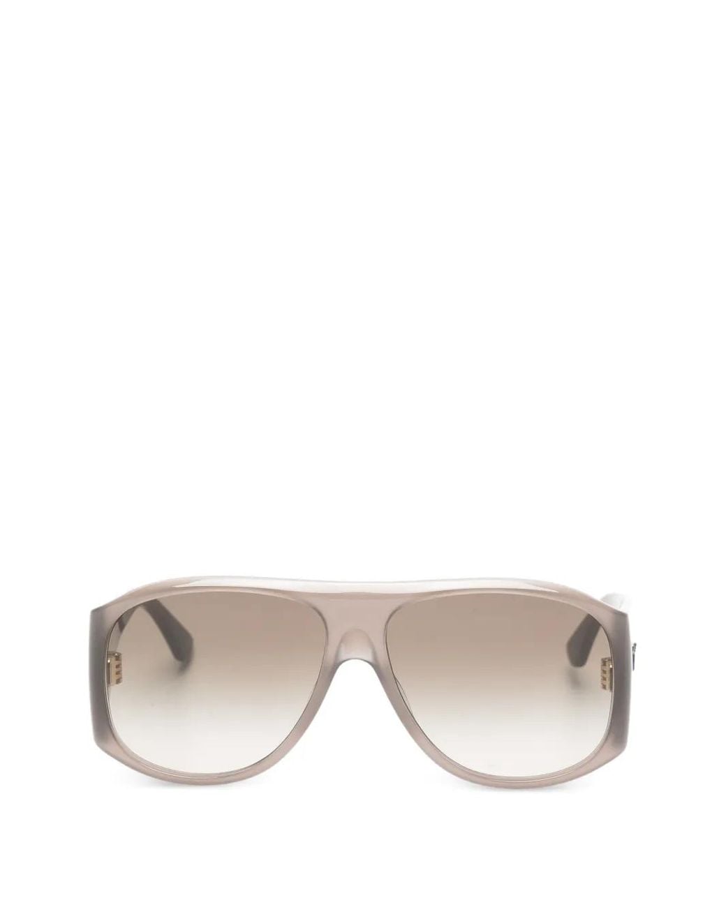 Chloé Gray Pilot-Frame Sunglasses