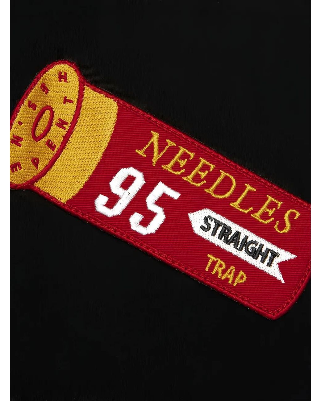 Needles Black Shooting Patch-Detail Waxed Jacket for men