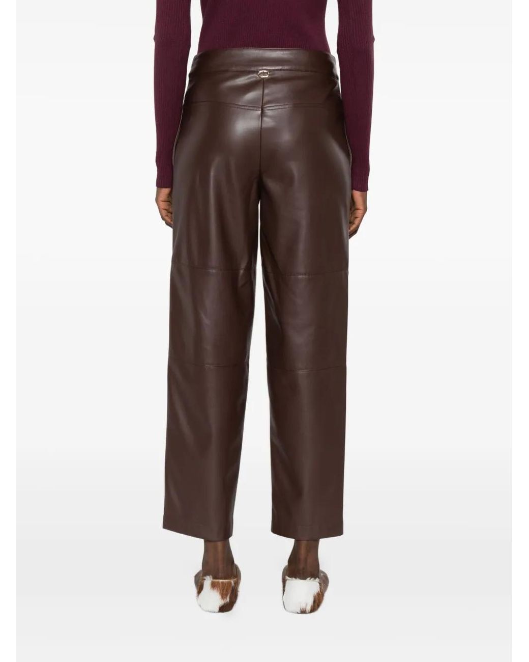 Twinset Gray Panelled Trousers