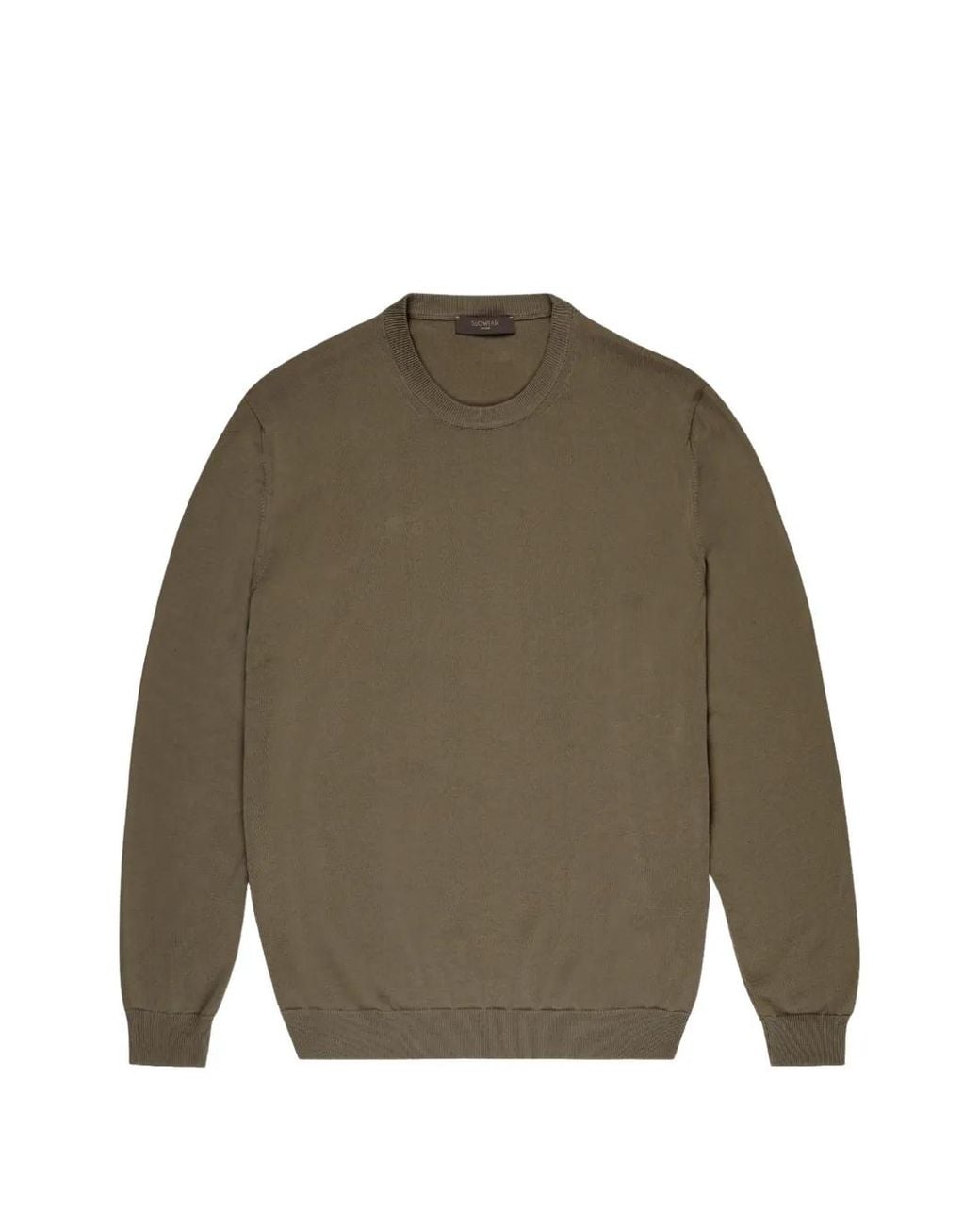 Slowear Green Crew-Neck Sweater for men