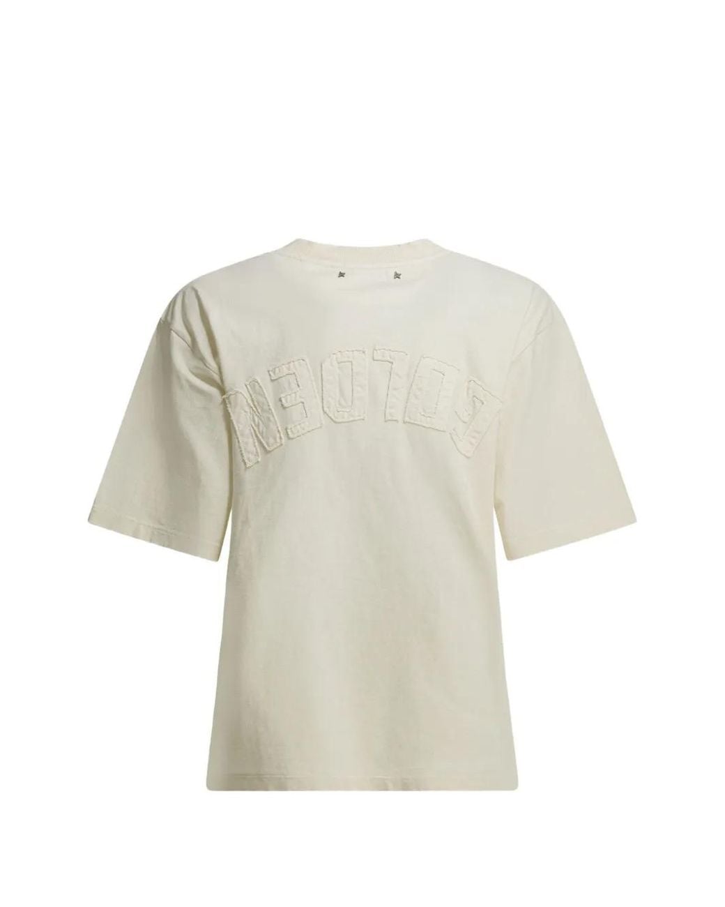 Golden Goose Deluxe Brand White Printed Cotton T-Shirt
